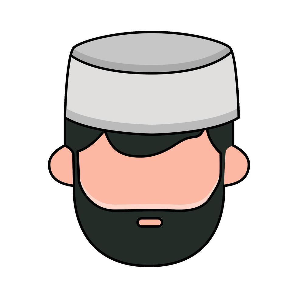 illustration of muslim man vector