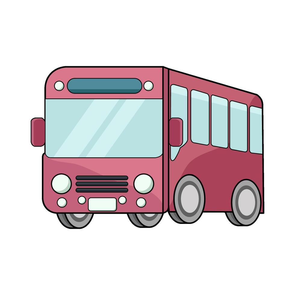 illustration of Bus vector