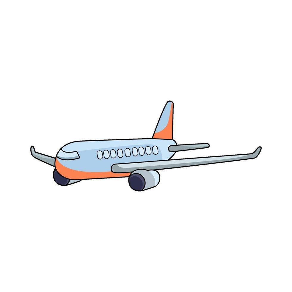 illustration of A Airplane vector