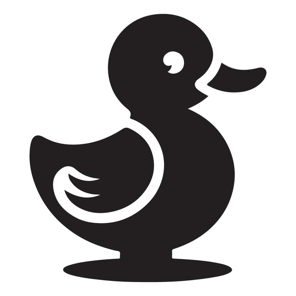 Classic Rubber Duck Toy Illustration Bath Time Essential Design vector