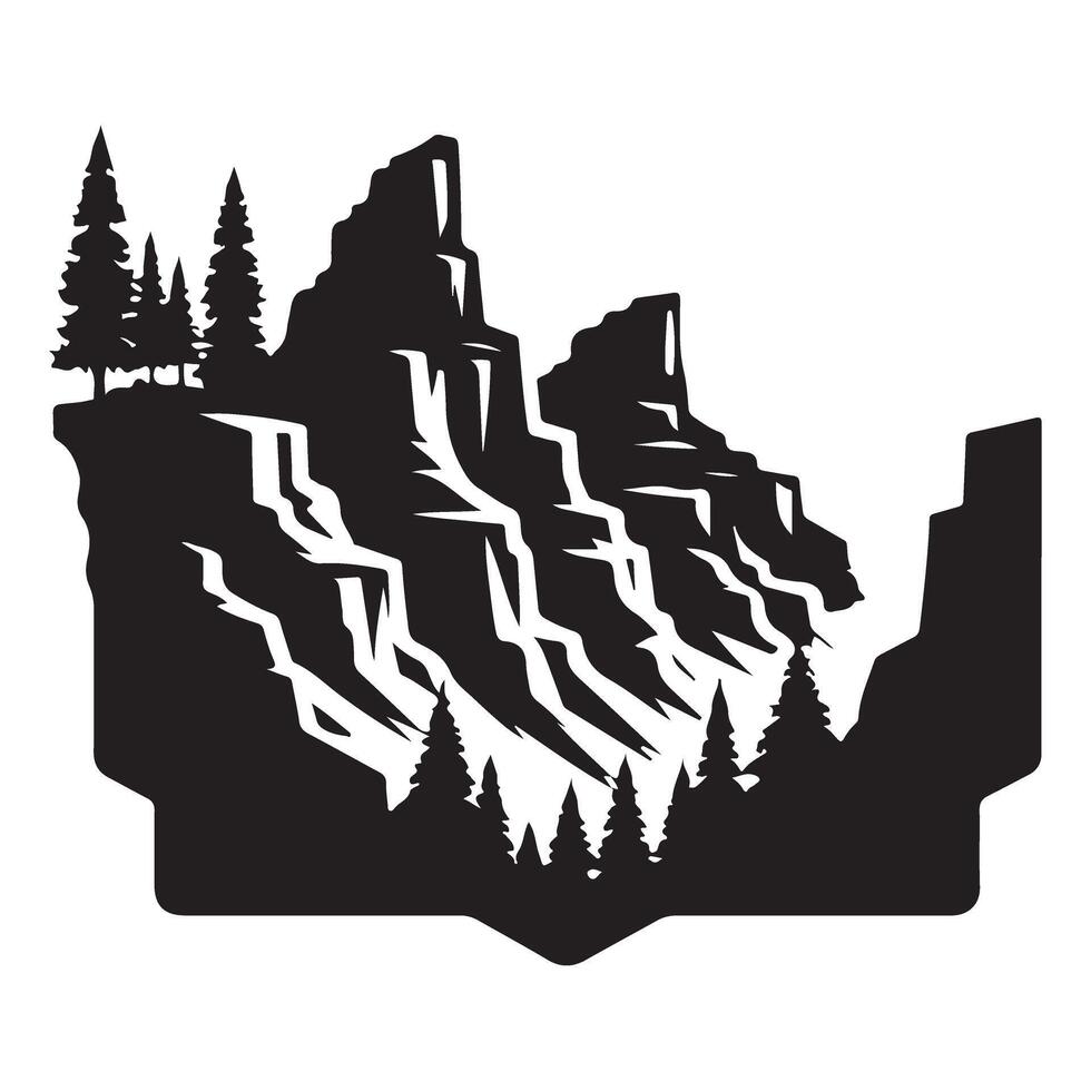 Dramatic Mountain Landscape The Beauty of Nature and Adventure vector