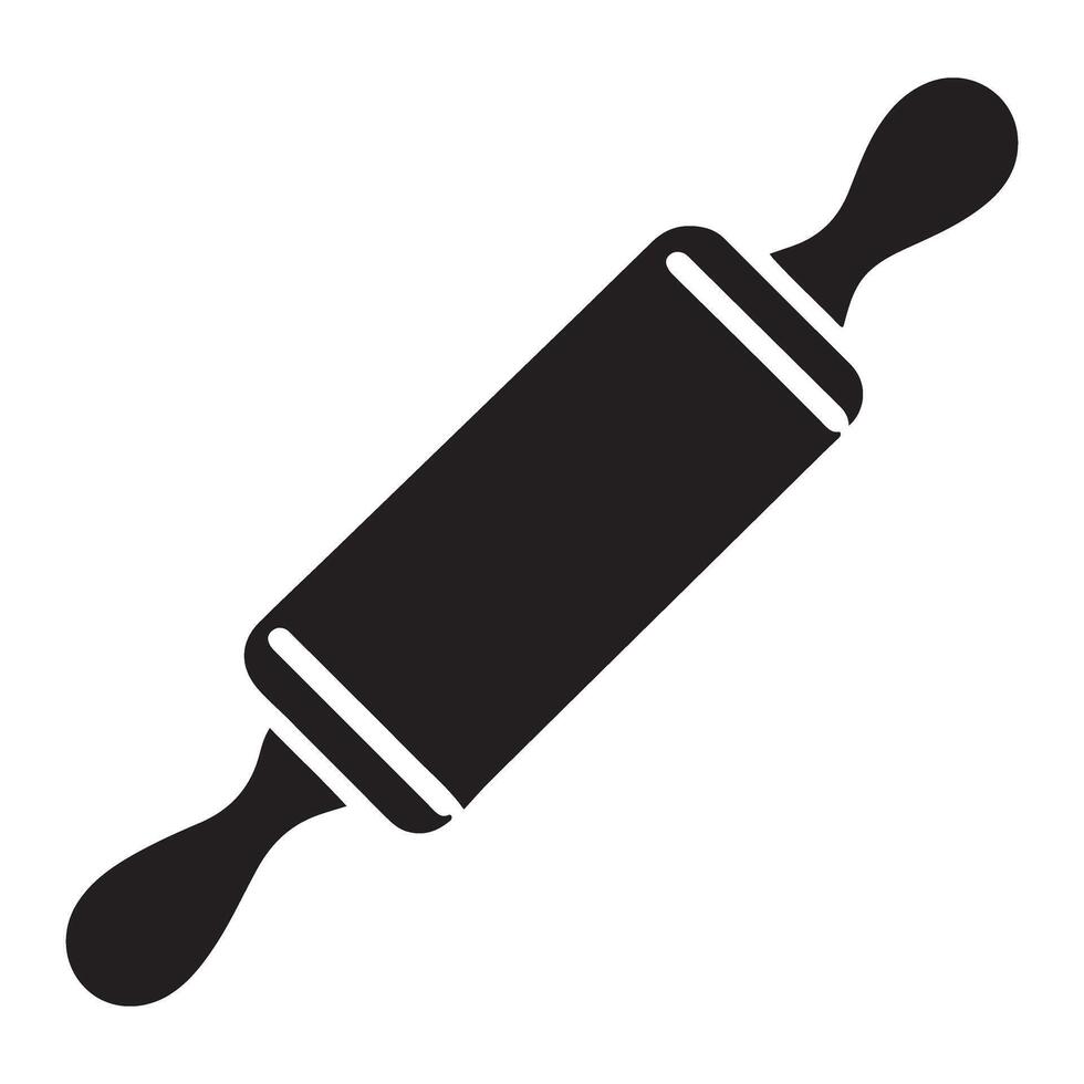 Professional Rolling Pin for Baking Dough Pastries and Pizza vector