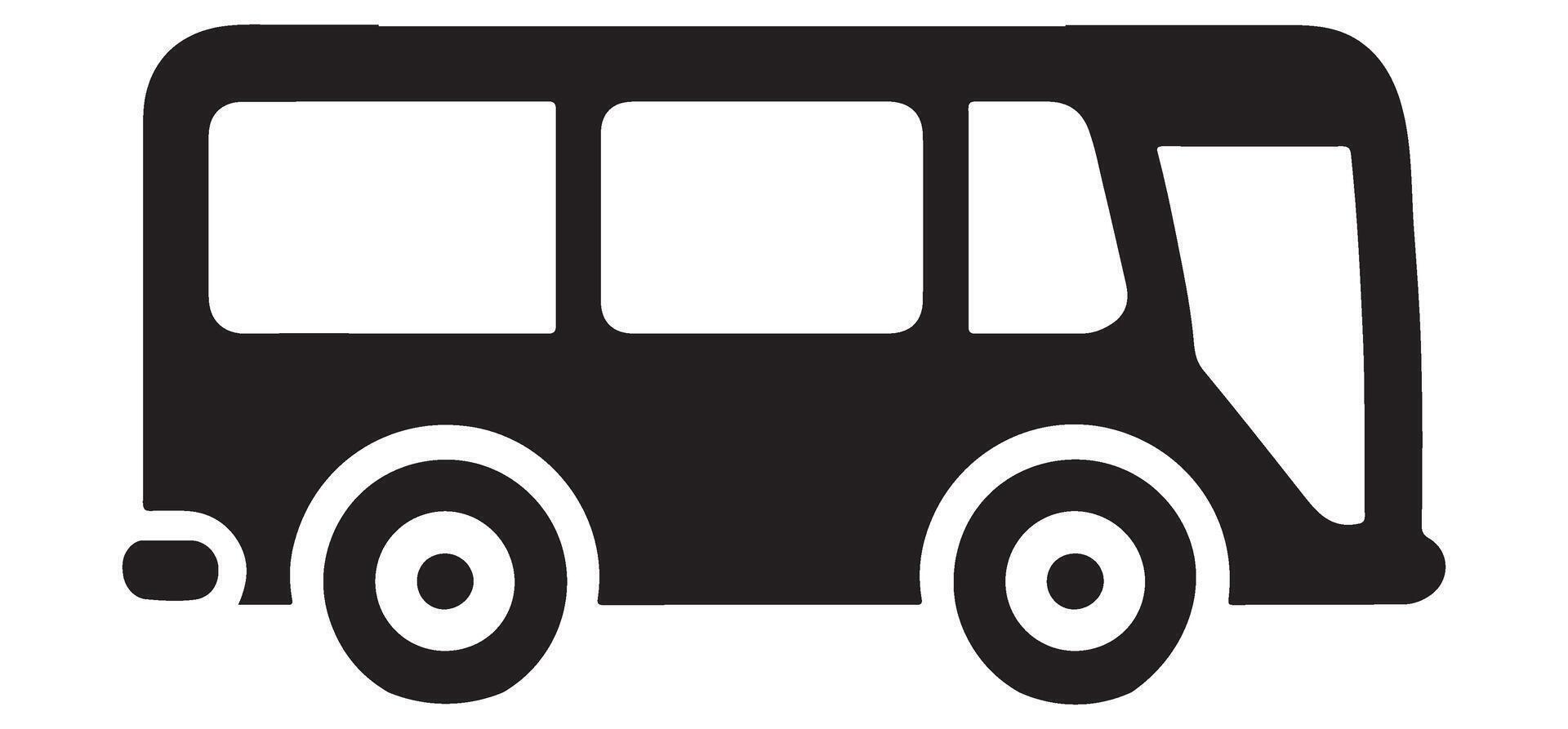 School Bus Silhouette Art Illustration for Safe Transportation vector
