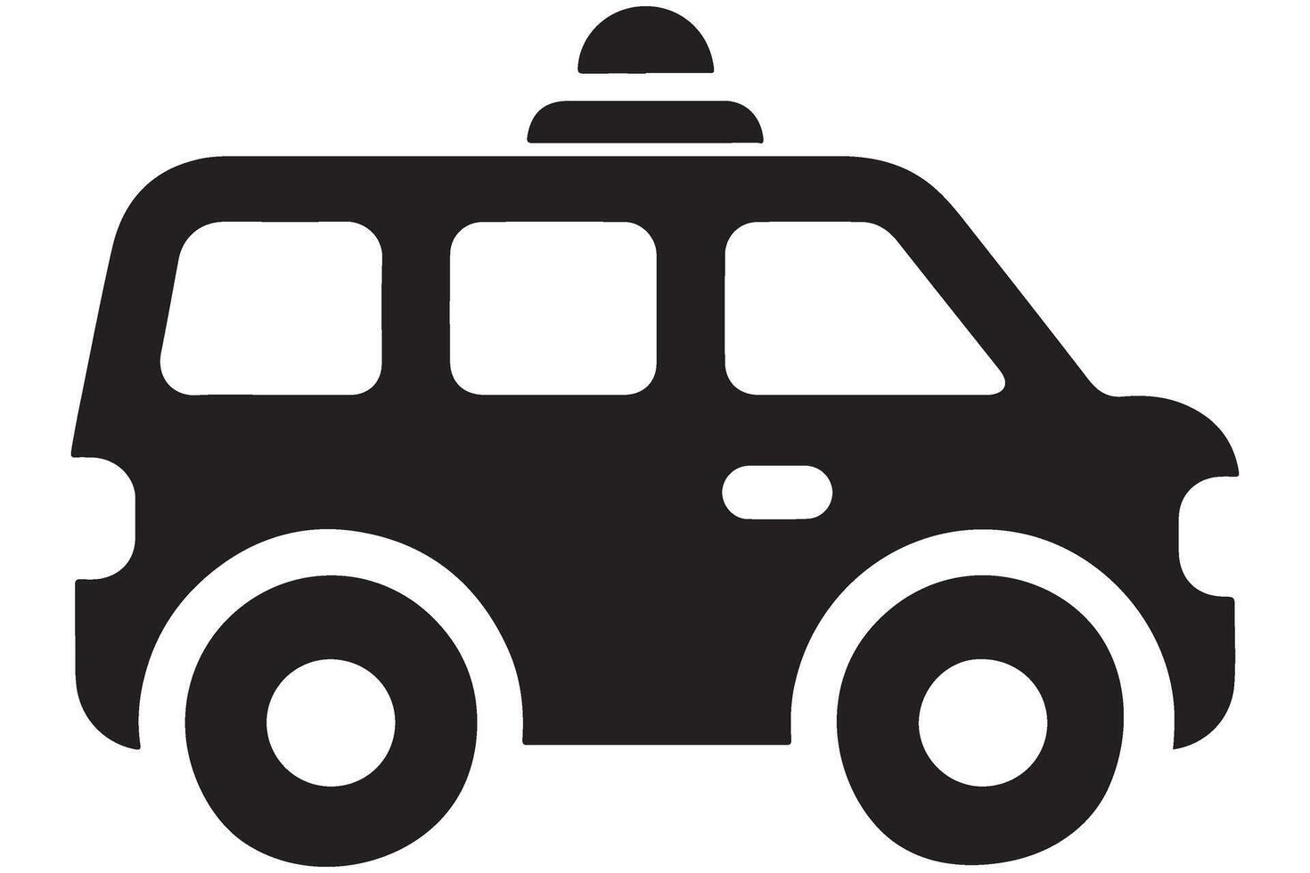 Minivan Silhouette Art for Family Transportation Projects Design vector