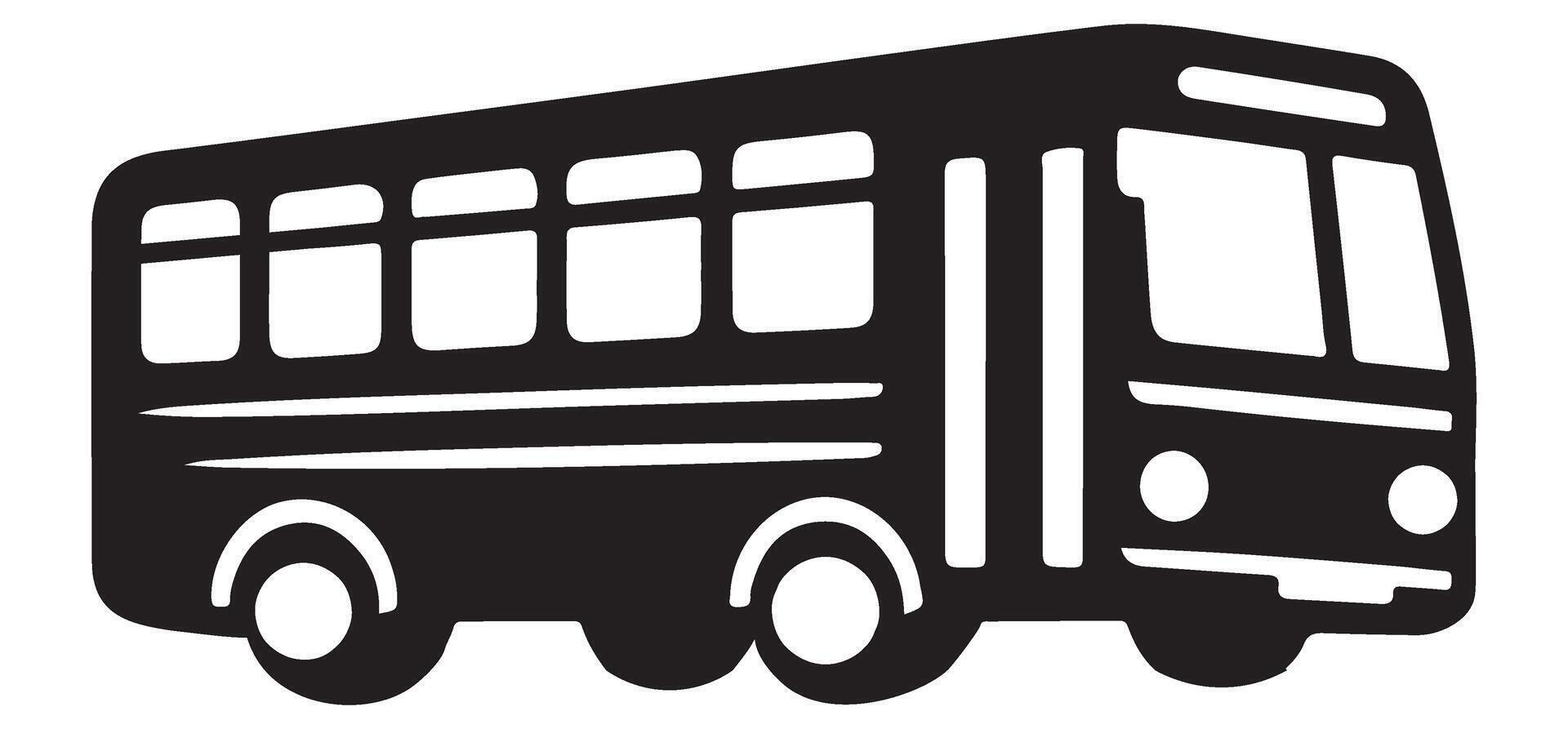 Large Bus Illustration for Public Transportation and Travel Projects vector