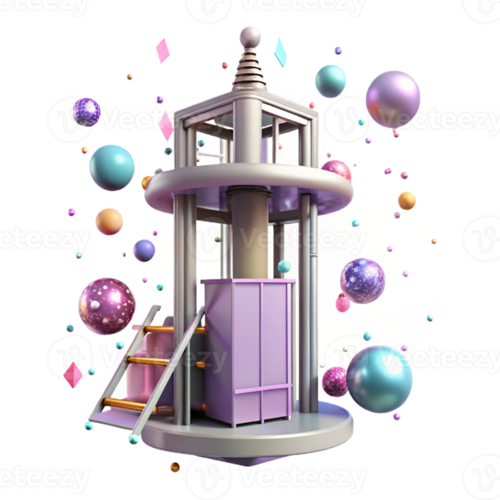 wonderful creative Space Elevator Climber Speed Isolated for Technology Projects high resolution png