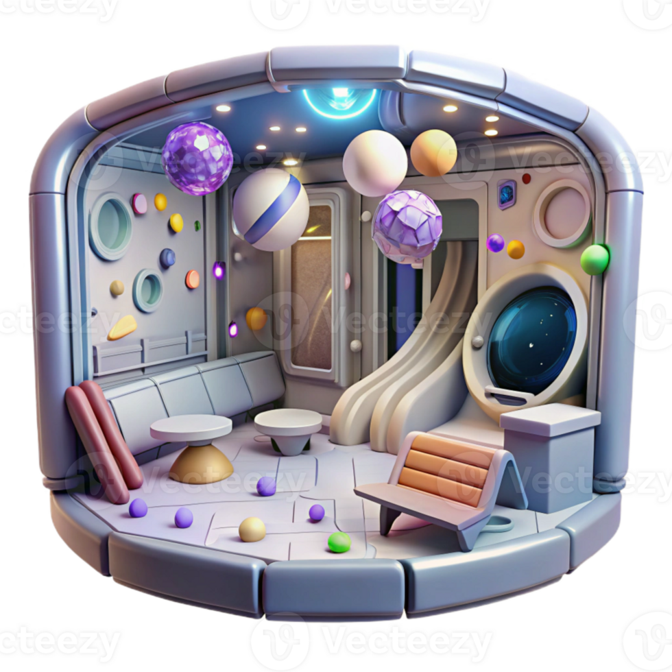 impressive traditional Space Station Interior View Cutout for Science Fiction Scenes high quality png