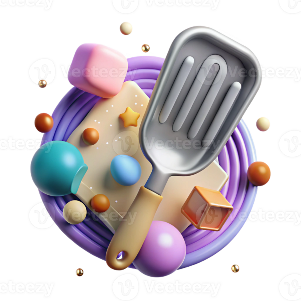 magnificent minimalist Spatula Kitchen Tool Cutout for Cooking Websites exclusive png