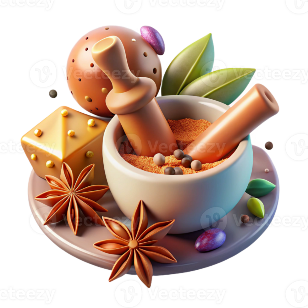 wonderful vintage Spice Mix Aromatic Spices Isolated Cooking Blog genuine png