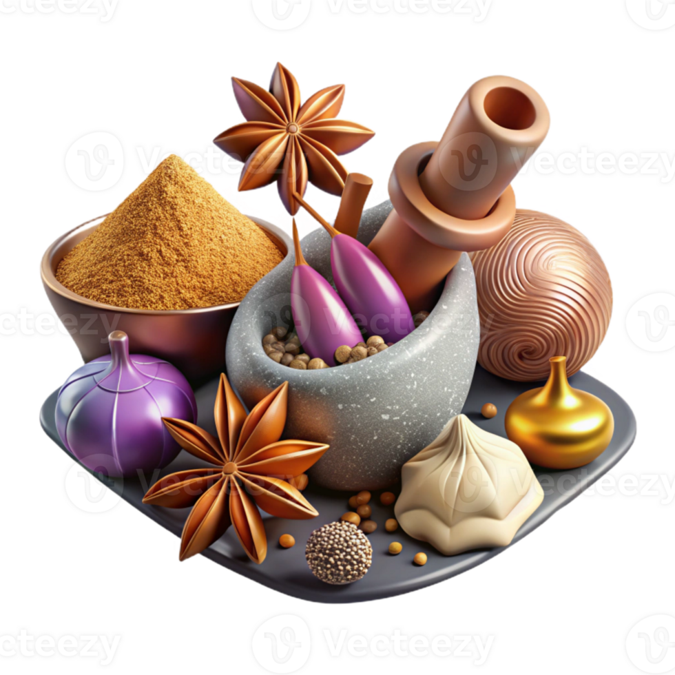 extraordinary minimalist Spice Mix Aromatic Spices Isolated Cooking Blog authentic png