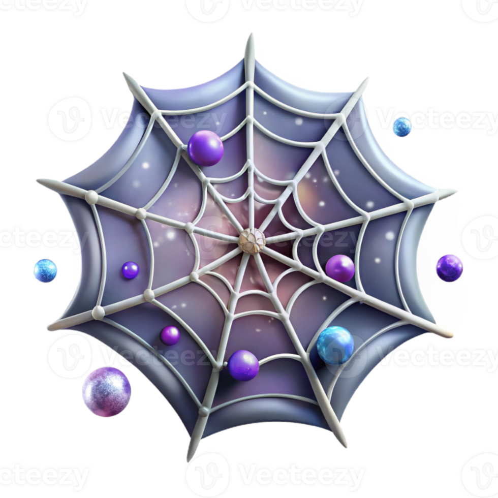 magnificent minimalist Spider Web Isolated for Spooky Scenes authentic png
