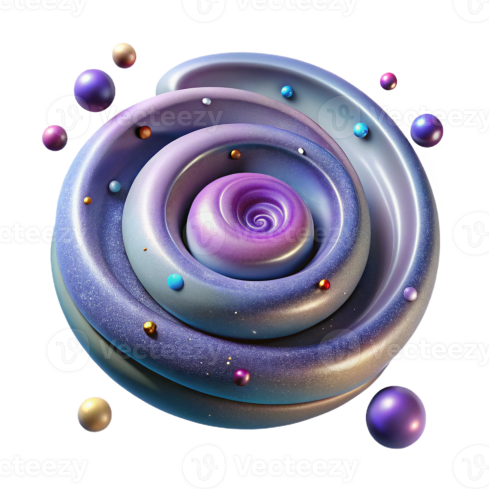 impressive artistic Spiral Galaxy Arms Isolated for Graphic Elements authentic png