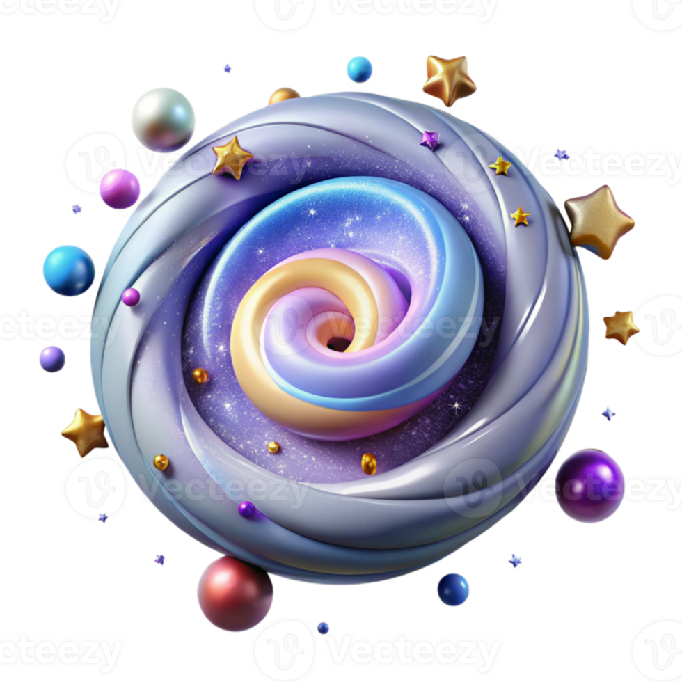 extraordinary minimalist Spiral Galaxy with Arms and Stars Transparent for Educational Presentations original png
