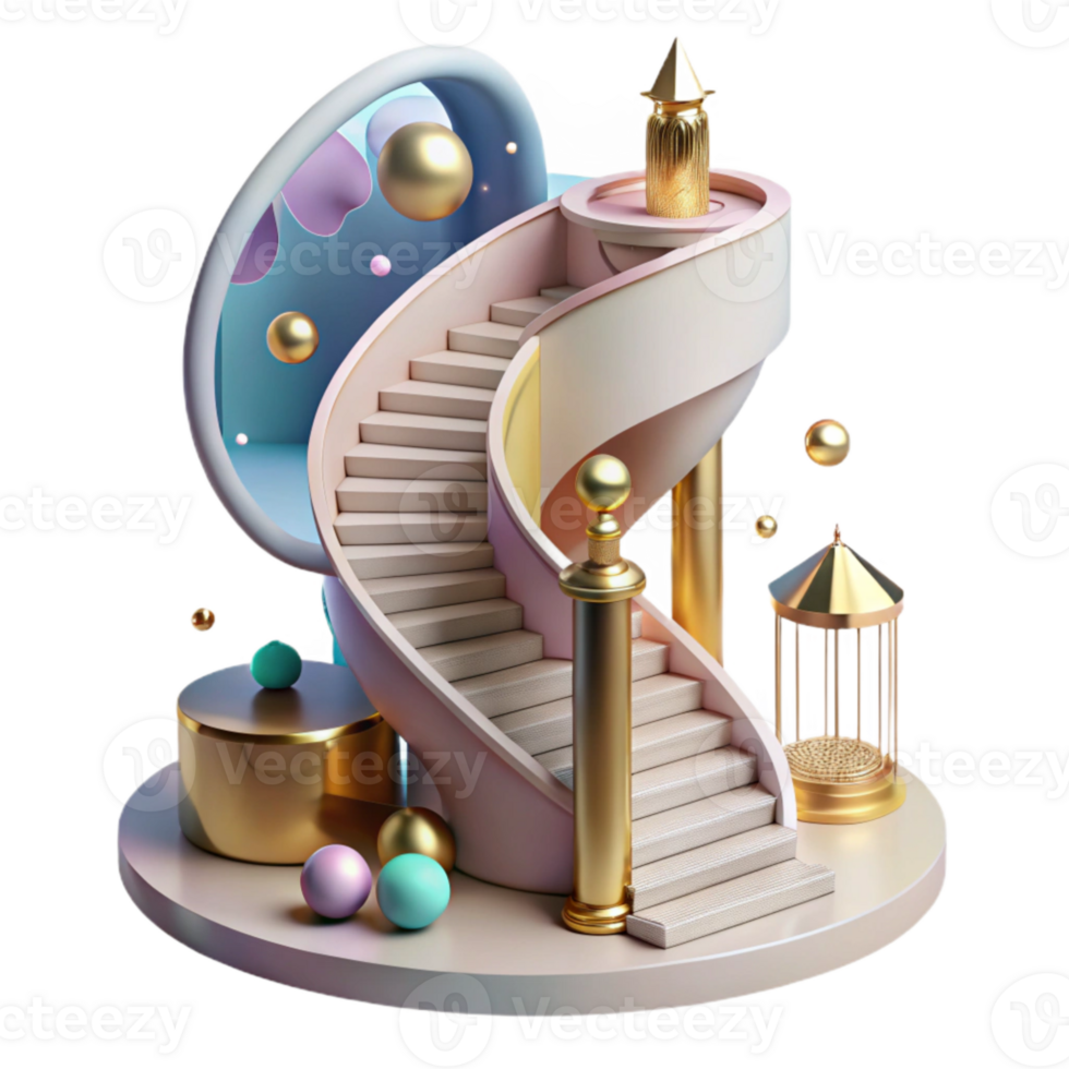 magnificent contemporary Spiral Staircase with Unique Design Elements Transparent genuine png