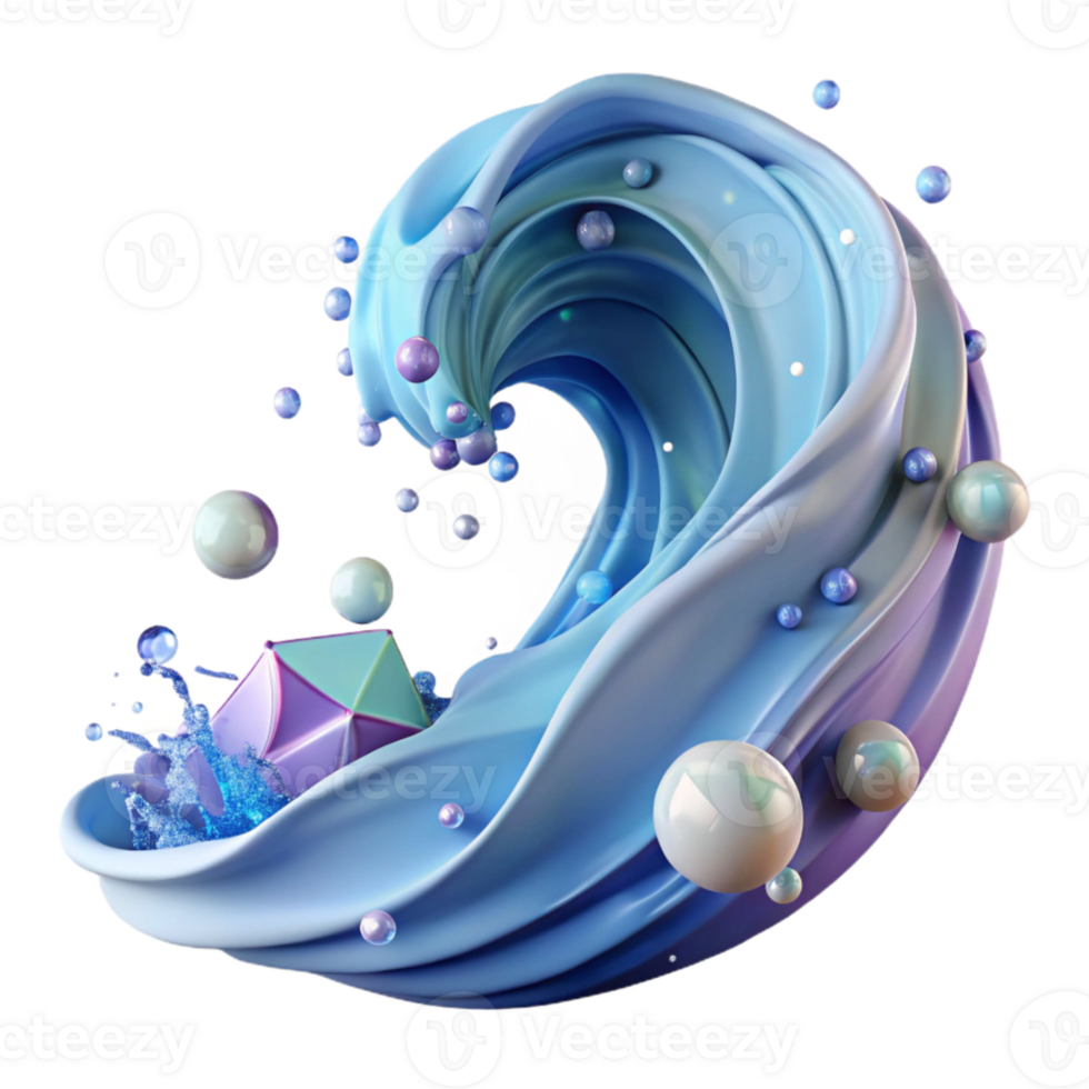 magnificent creative Splashing Water Wave Isolated for Summer Projects authentic png
