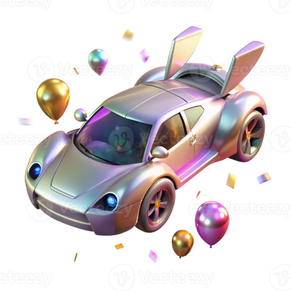 magnificent rustic Sports Flying Car Design Transparent for Racing Projects professional png