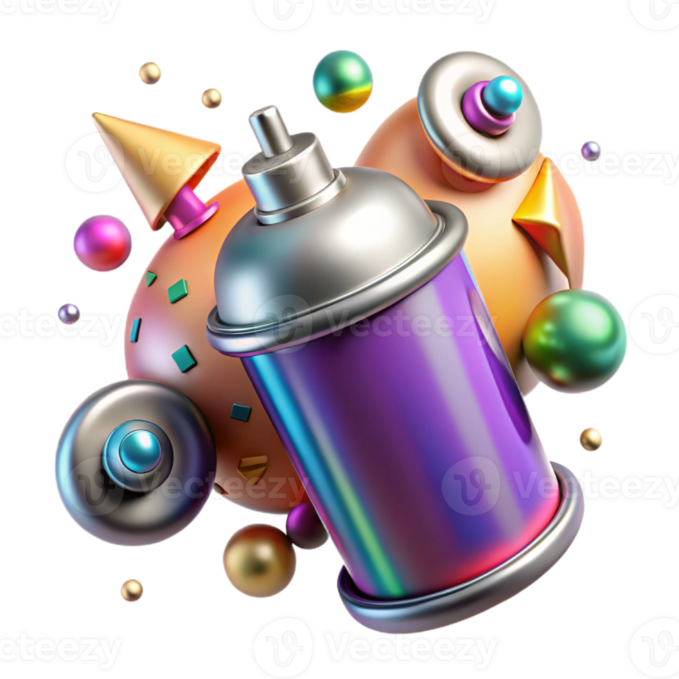 elegant traditional Spray Paint Graffiti Pattern Element Transparent genuine png