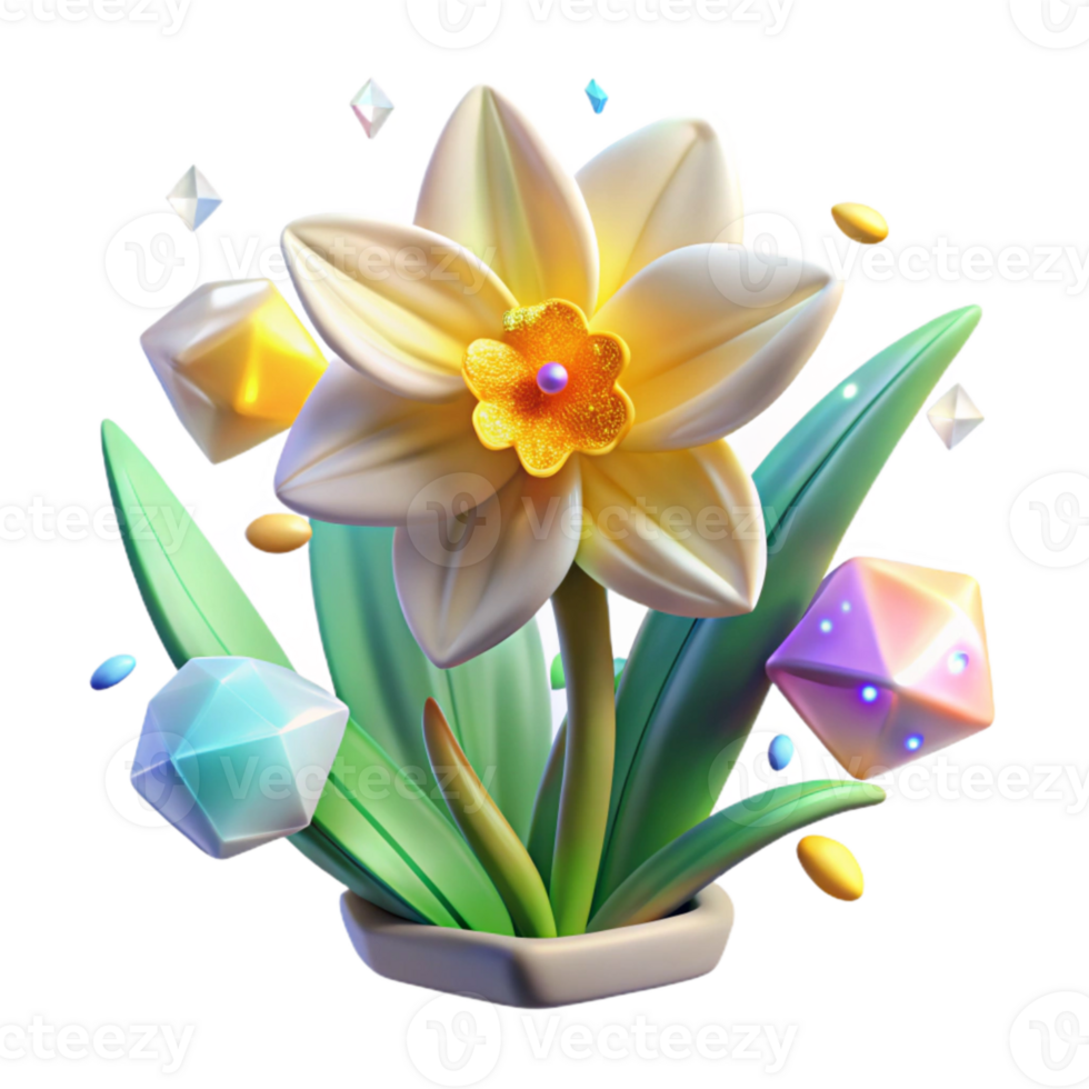 beautiful contemporary Spring Daffodil Flower Transparent for Floral Arrangements authentic png