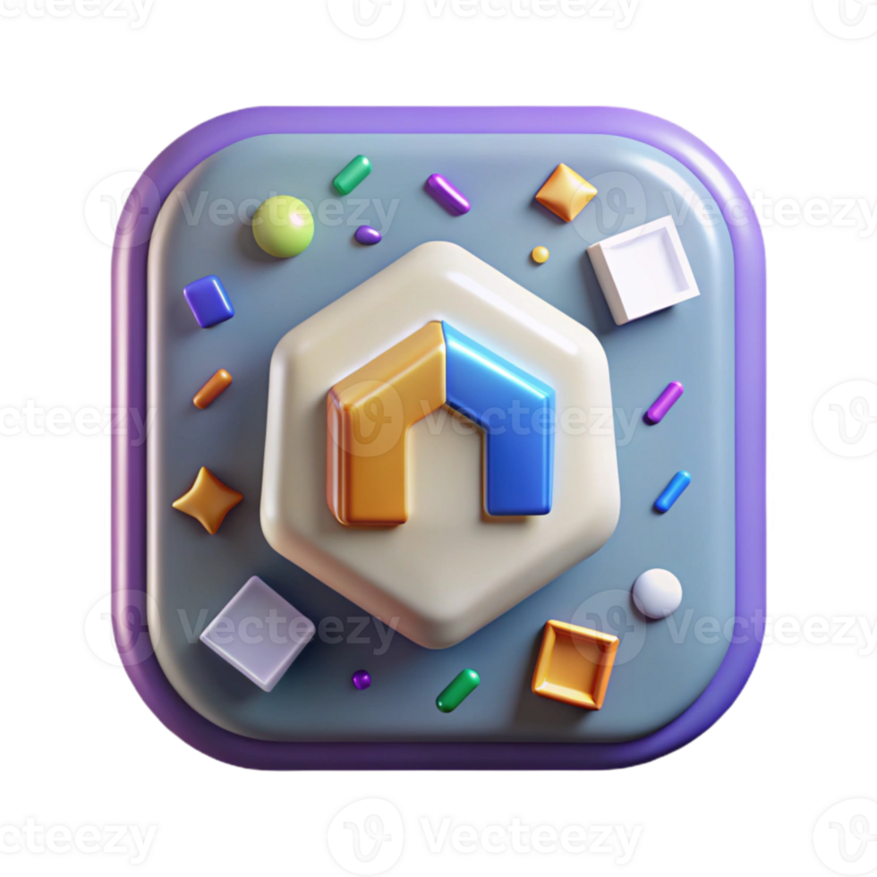 vibrant traditional Square Smart Home Icons Isolated for App Development detailed png