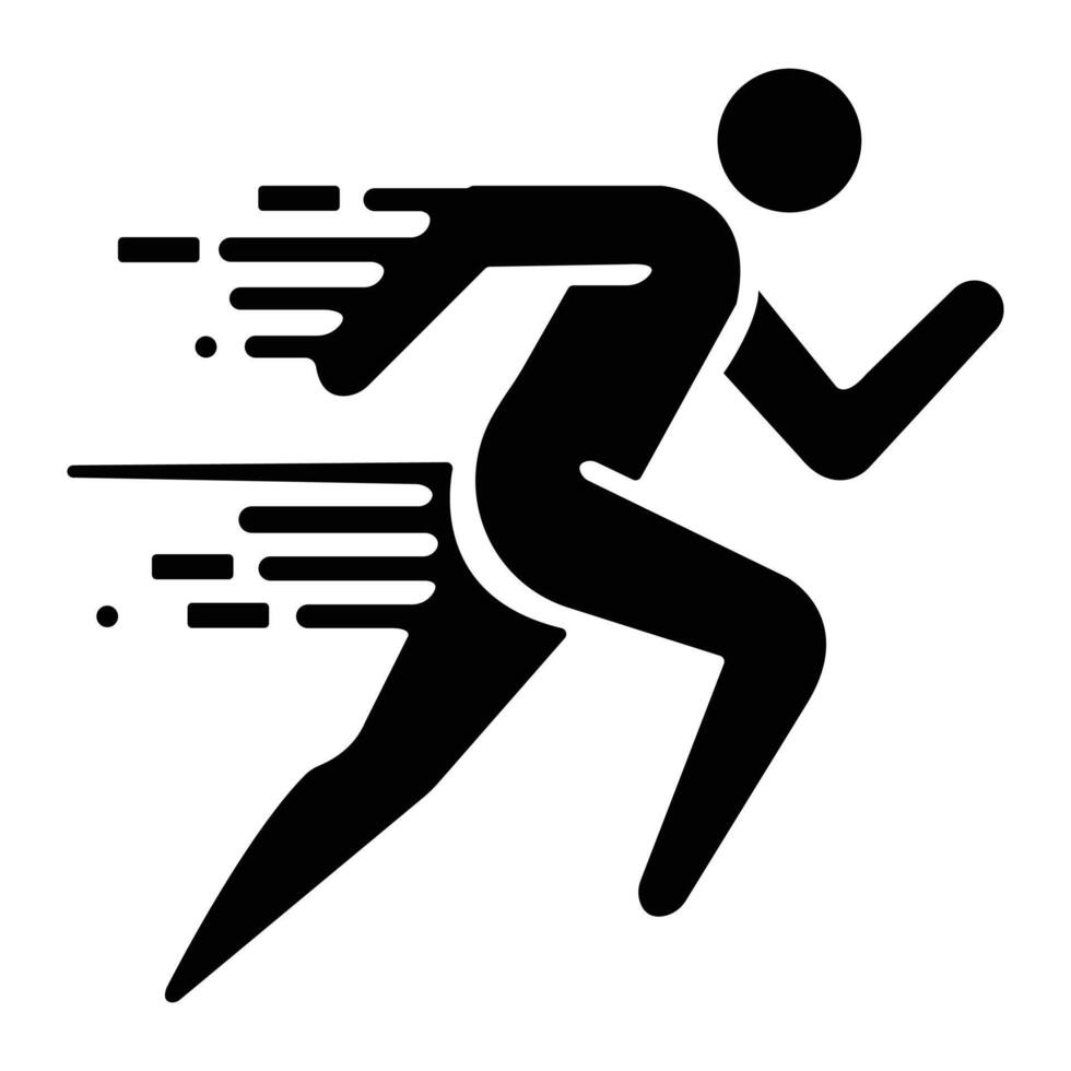 Running Icon Illustration vector