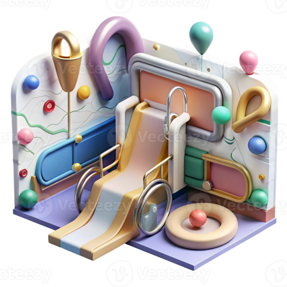 dramatic abstract Subway Map with Accessibility Information Isolated for Disabled Travelers premium png