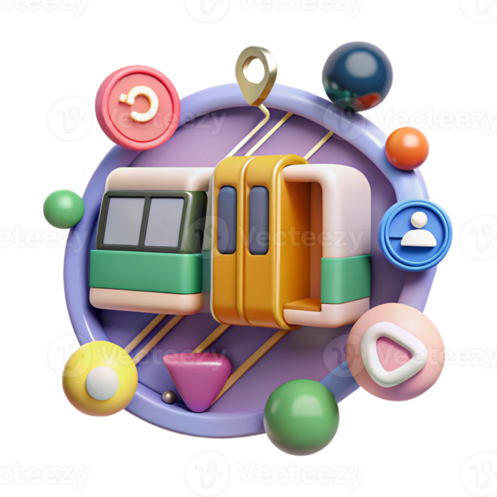 beautiful vintage Subway Map with Social Sharing Integration Cutout for Connected Travel detailed png
