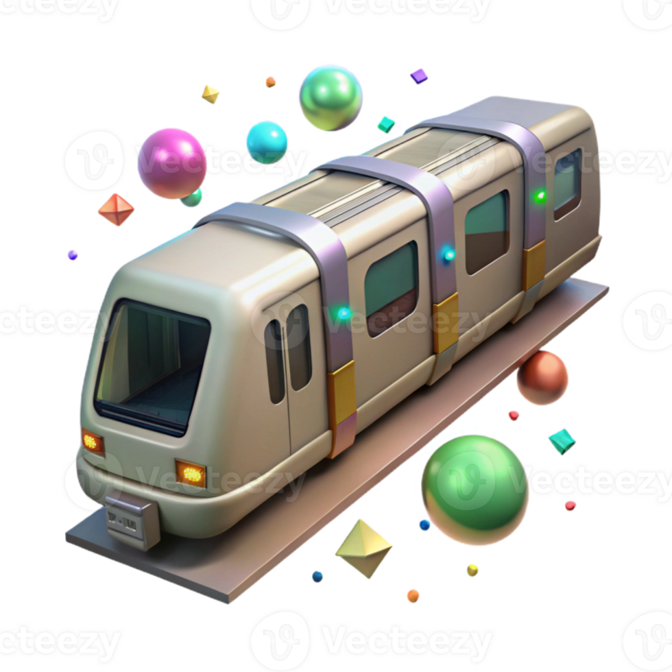 impressive contemporary Subway Train Underground Isolated for City Commute genuine png