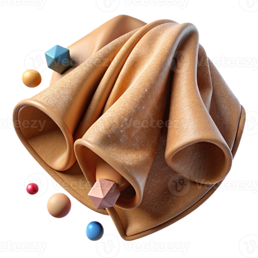 serene traditional Suede Fabric Texture Beige Soft Brushed Finish Cutout premium png