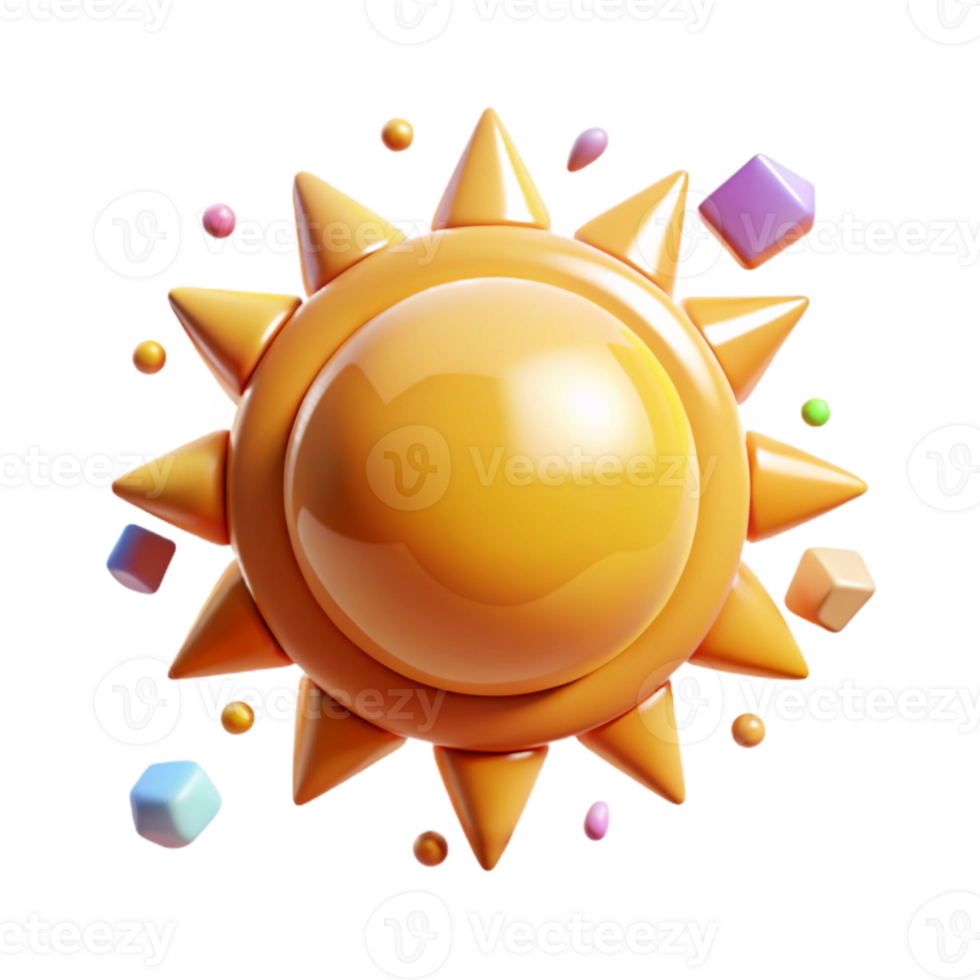 serene minimalist Summer Sun Icon Transparent for Vacation Themes exclusive png