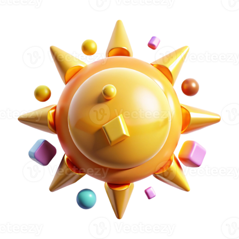 stunning abstract Summer Sun Icon Transparent for Vacation Themes authentic png