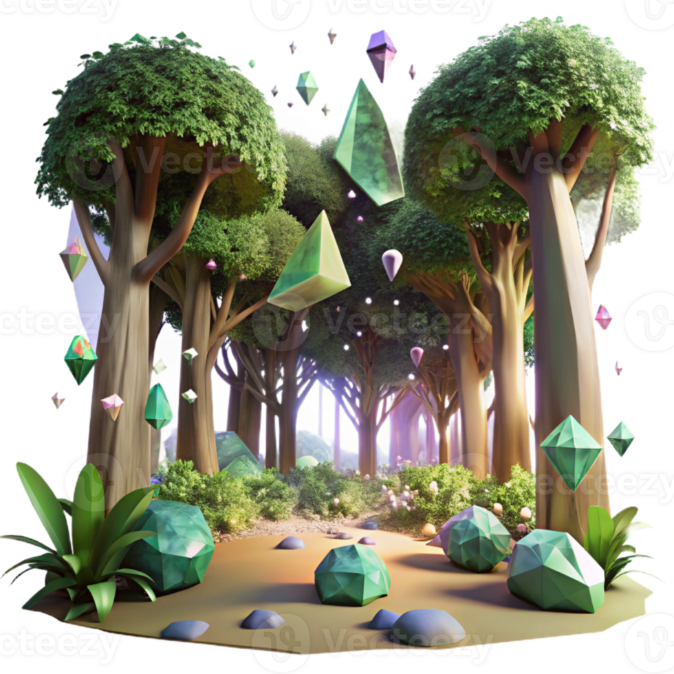 stunning contemporary Sunlight Through Forest Canopy Isolated original png
