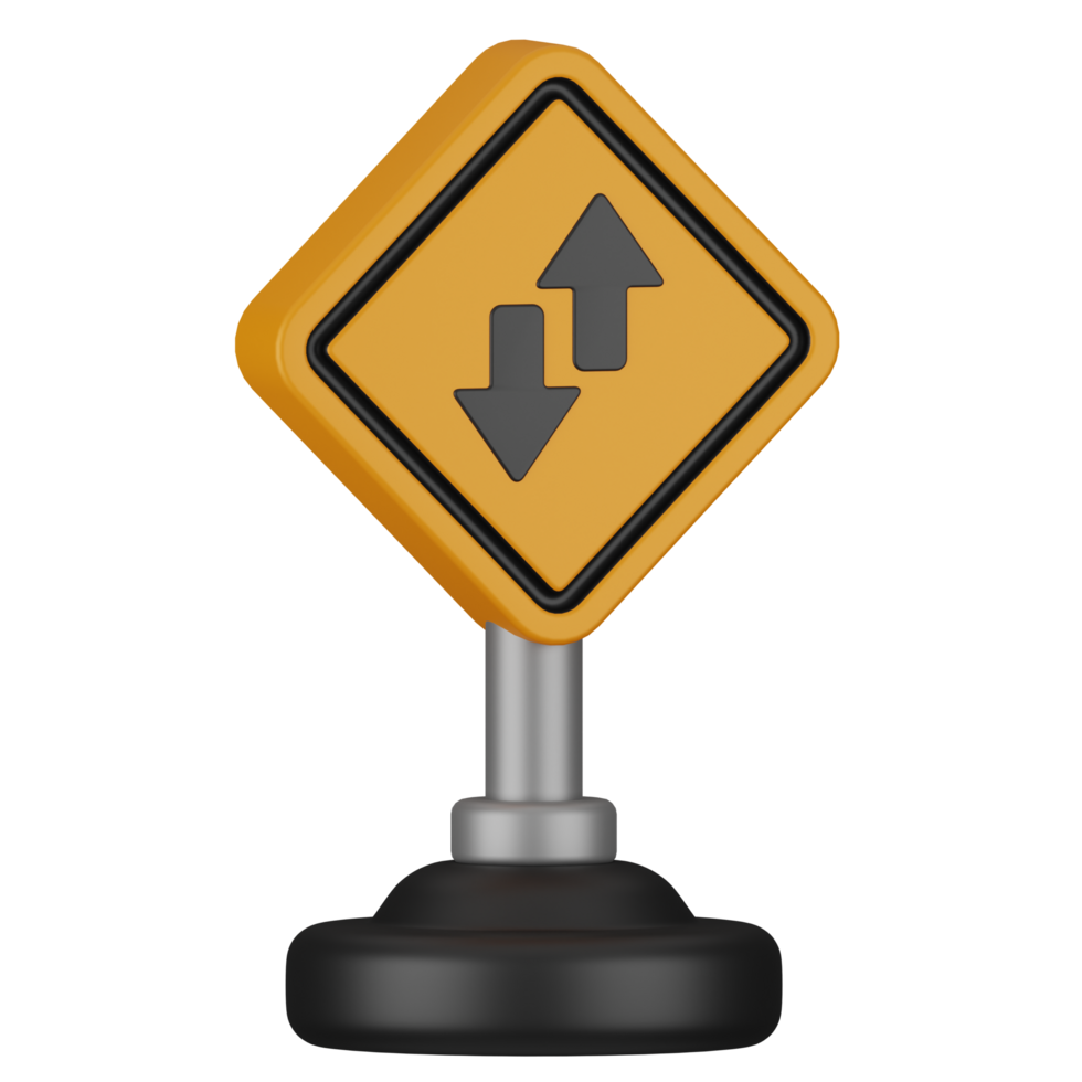 3d Realistic Street Sign Icon png