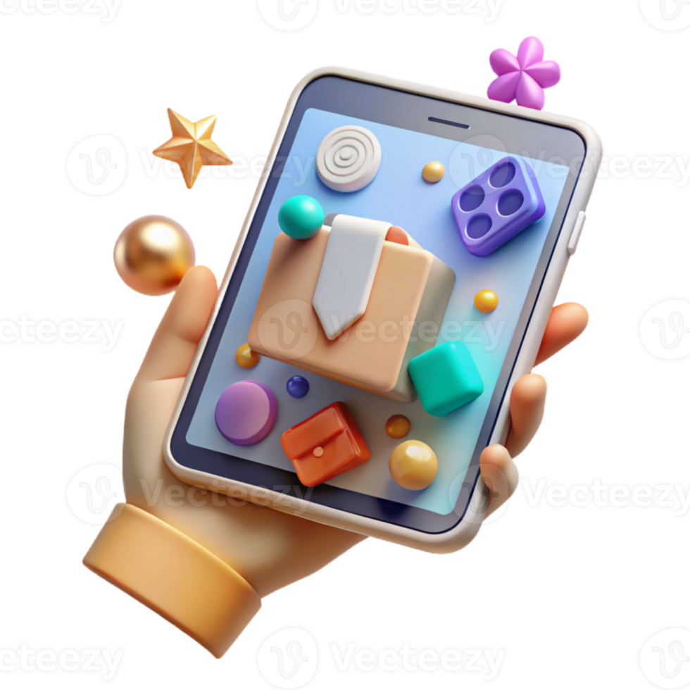 magnificent contemporary Tablet Device in Hand User Interface Cutout for App Interactions high quality png