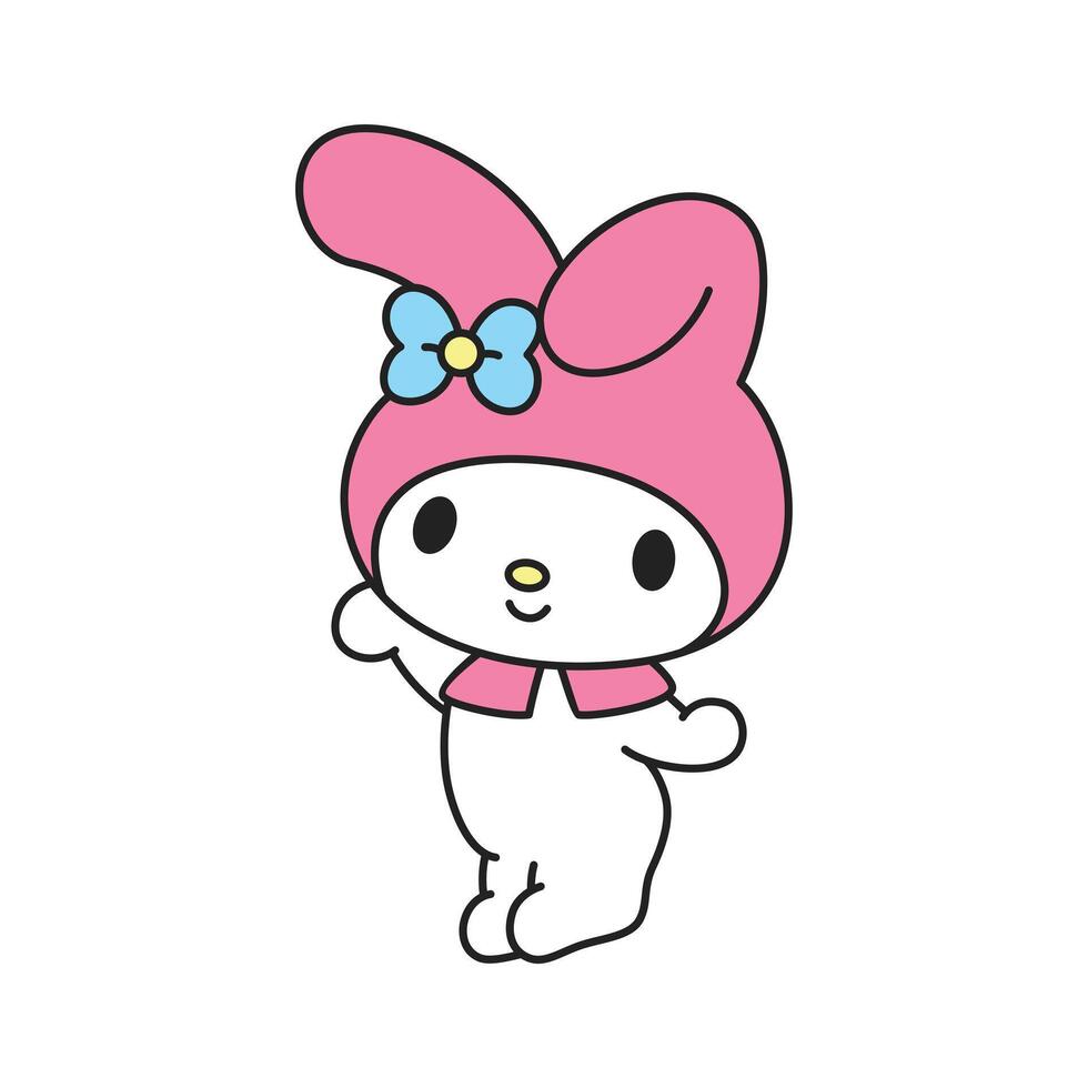 Melody With Blue Ribbon vector