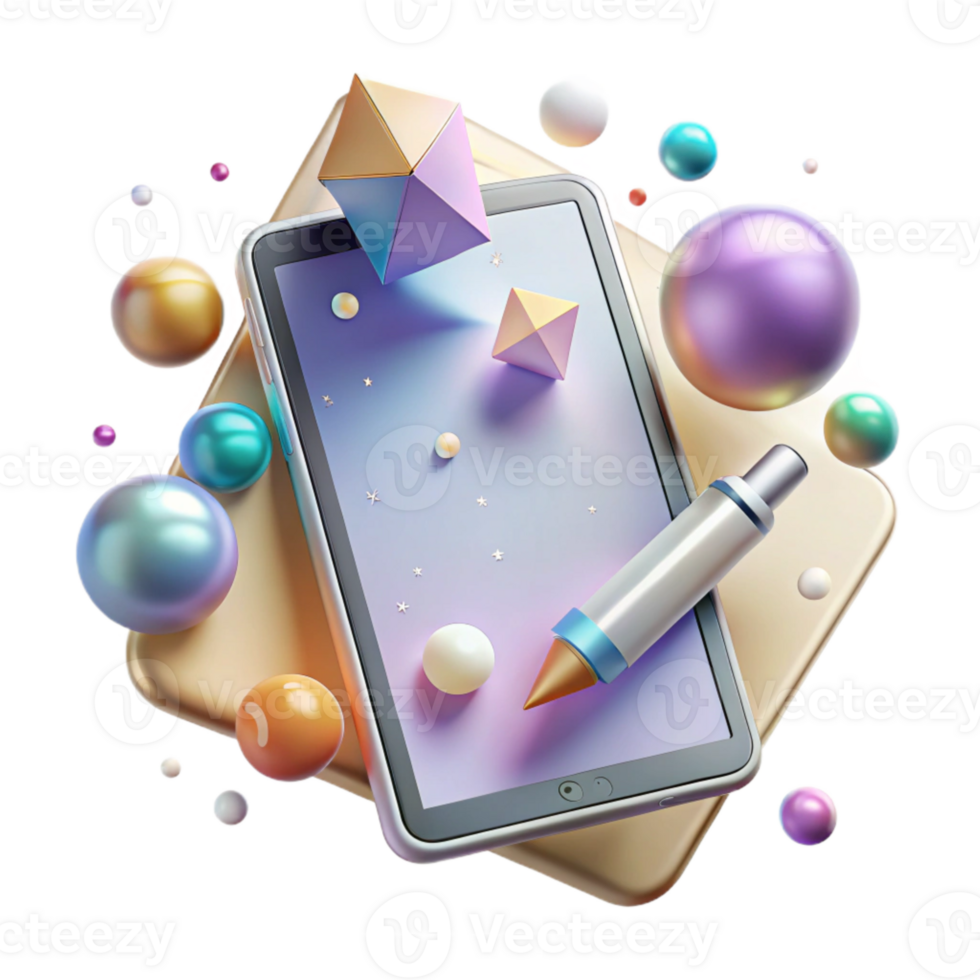 impressive abstract Tablet Device Stylus Pen Drawing Cutout for Creative Projects exclusive png
