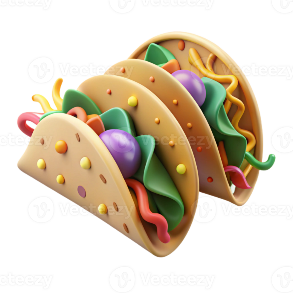 magnificent artistic Tacos with Salsa Cutout for Taco Menu exclusive png