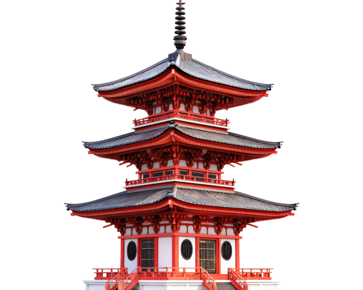 A pagoda is shown in this image png