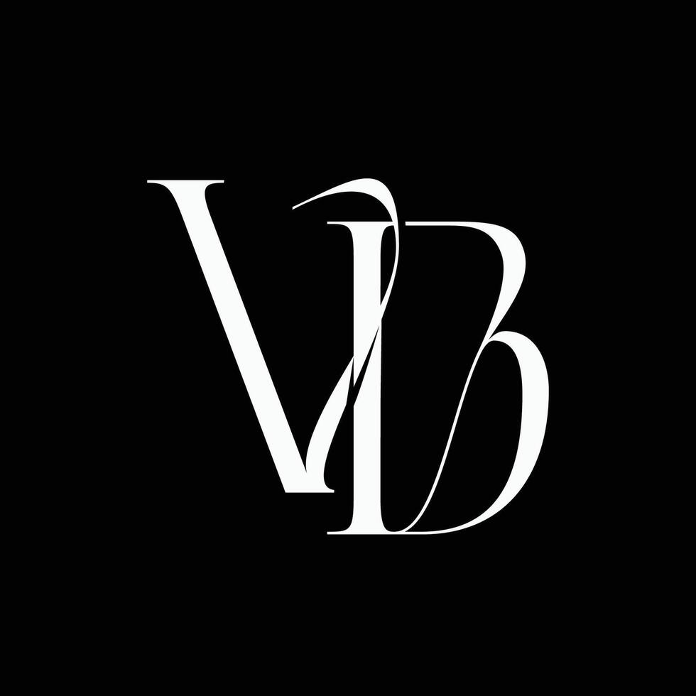 Initial letter logo design VB vector