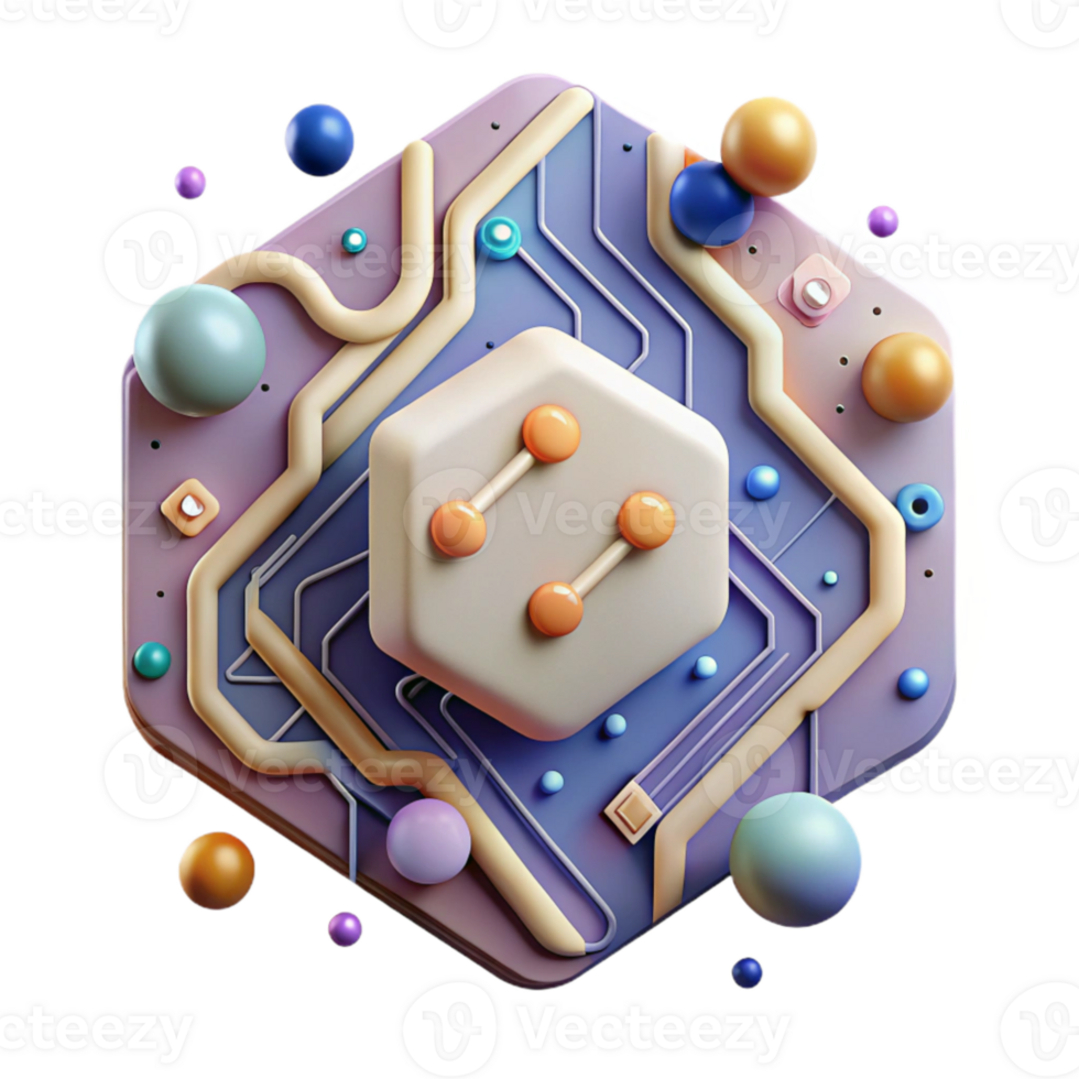wonderful artistic Technology Shape Circuits Cutout for Electronics Design authentic png