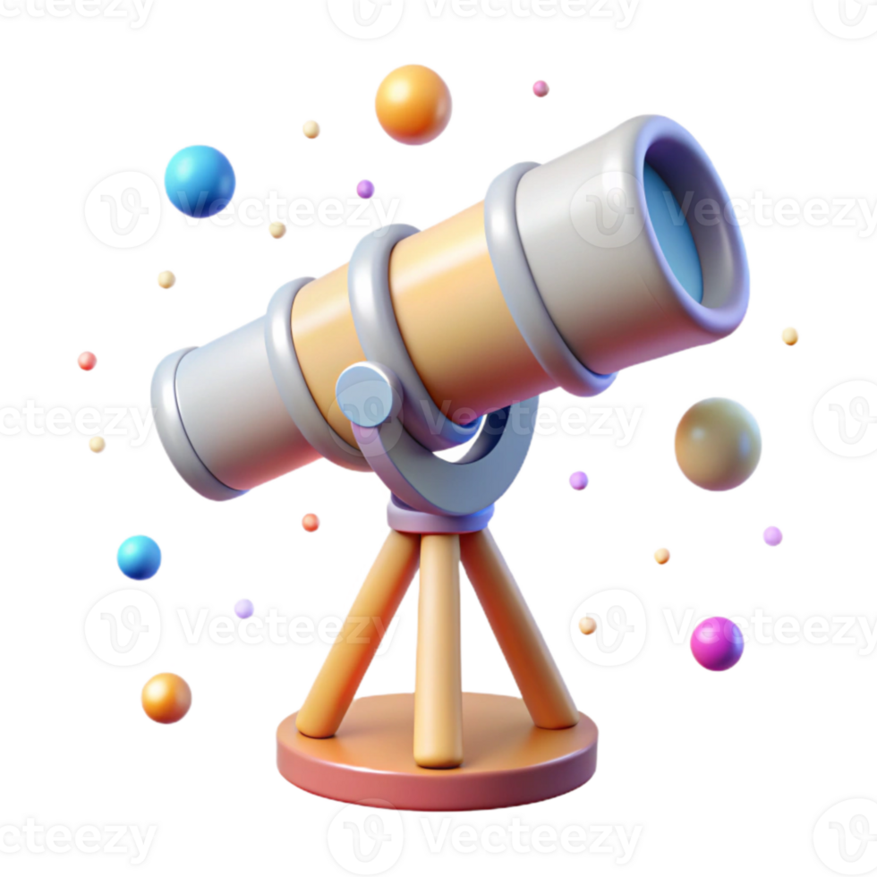 magnificent traditional Telescope Astronomy Space Observation Isolated for Science Exploration original png