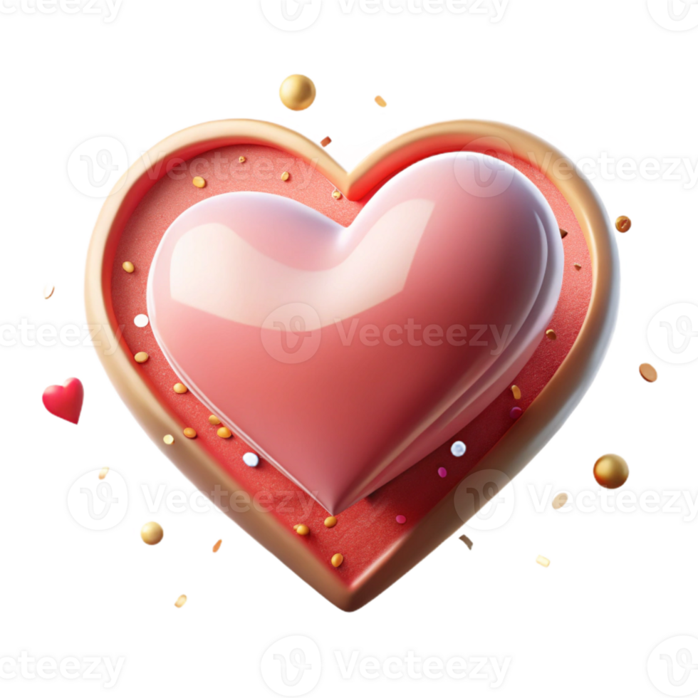 beautiful classic Thin Heart Shape Icon Cutout for Romantic Designs high quality png