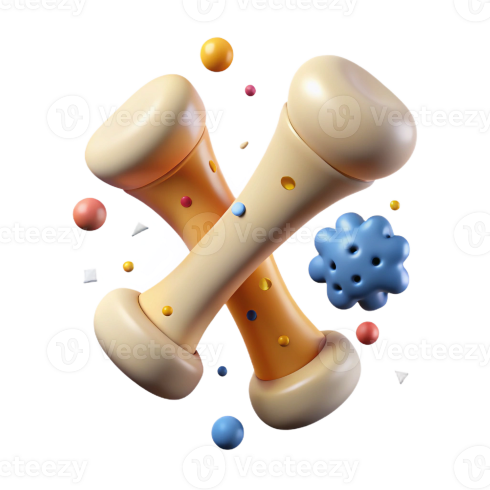 beautiful artistic Tibia Fibula Leg Bones Icon Cutout for Medical Studies png
