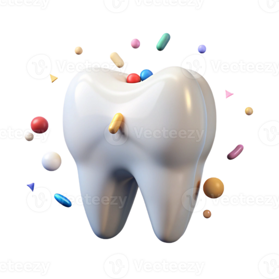 vibrant modern Tooth Dental Care Icon Transparent for Dentist Websites authentic png