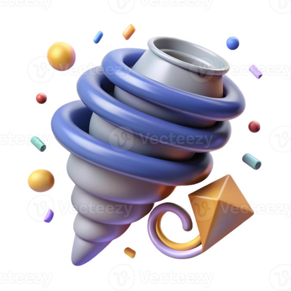 dramatic traditional Tornado Icon Cutout for Emergency Preparedness high quality png