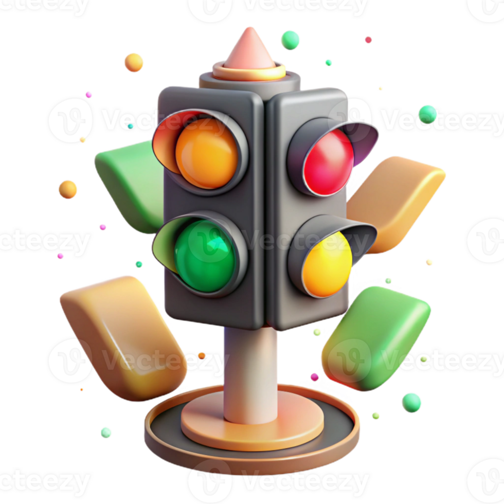 wonderful creative Traffic Light City Street Isolated for Transportation genuine png
