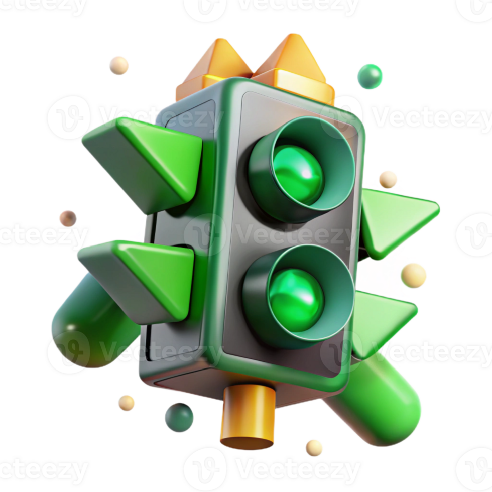 extraordinary traditional Traffic Light Green Arrow Transparent for Navigation Design original png
