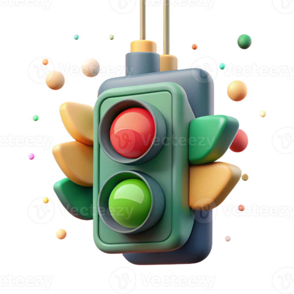 vibrant traditional Traffic Light Hanging Signal Cutout for Transportation Design authentic png