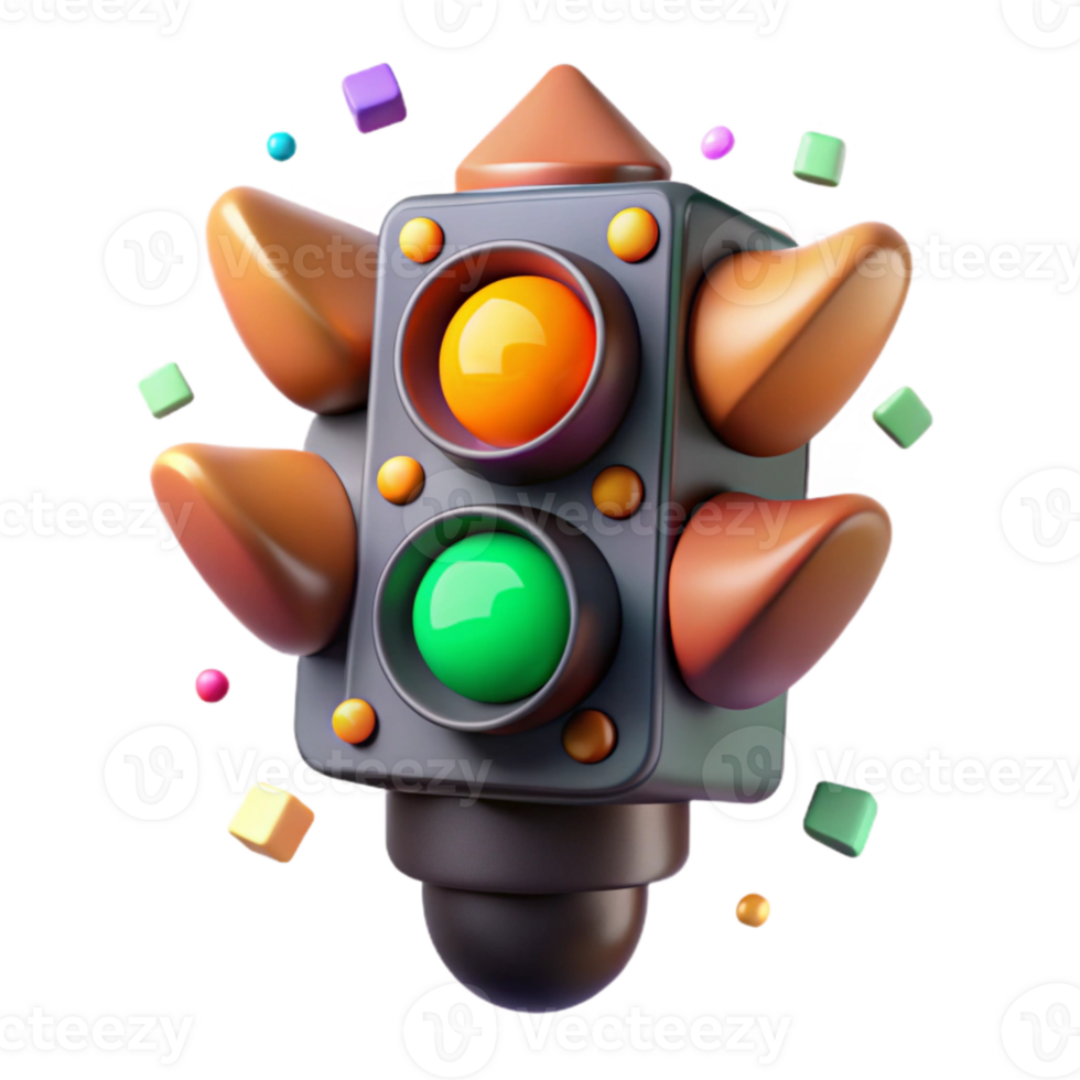 extraordinary rustic Traffic Light Incandescent Bulb Cutout for Retro Designs professional png