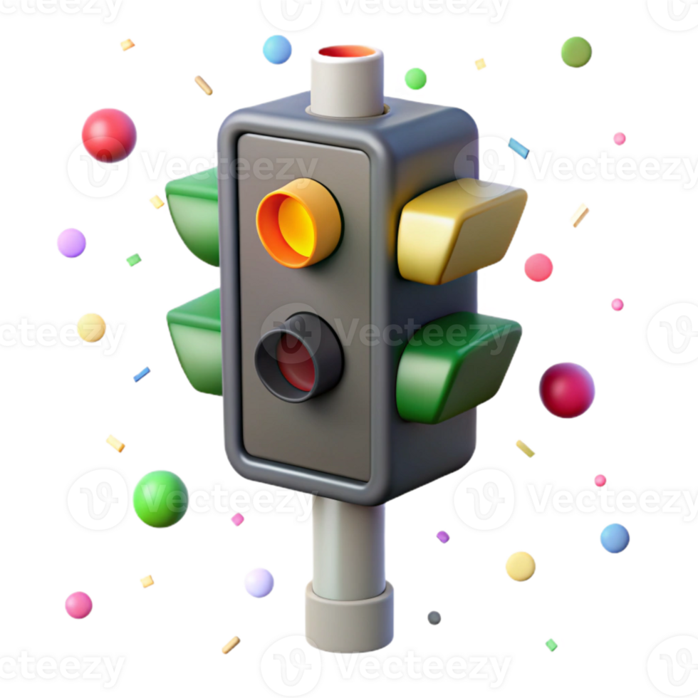 elegant classic Traffic Light Pole Attachment Isolated for Construction Projects original png