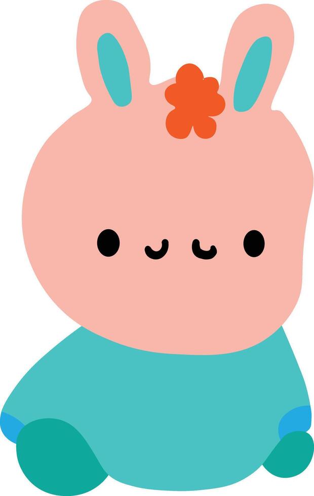 Baby funny cartoon character clipart illustration vector